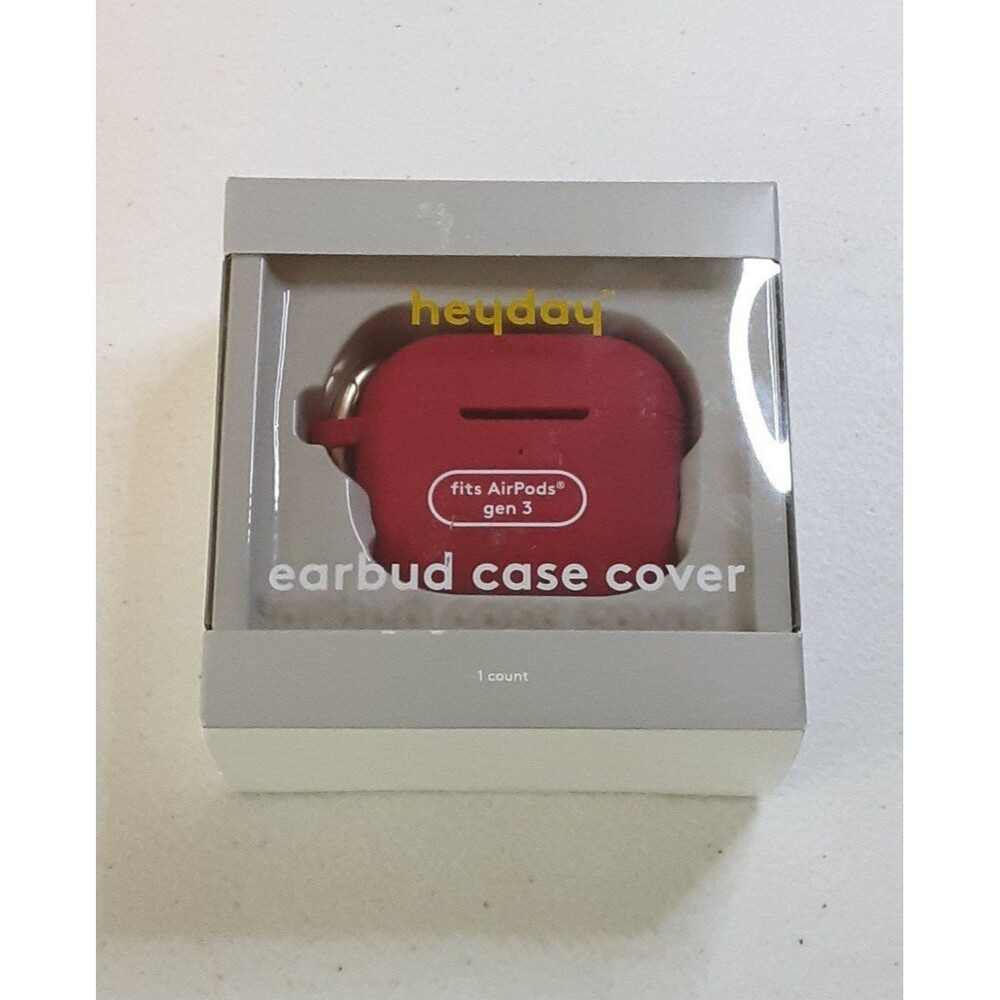 heyday fits Apple AirPods Gen 3 Silicone Earbud Case Cover Clip Electric Magent